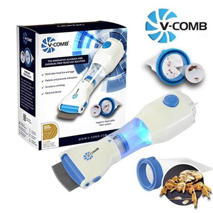 Anti Lice Metal Comb with 4 Filters |  Fine Tooth Head Lice & Nit Removal Comb