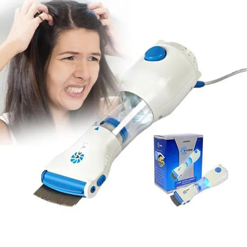 Anti Lice Metal Comb with 4 Filters |  Fine Tooth Head Lice & Nit Removal Comb